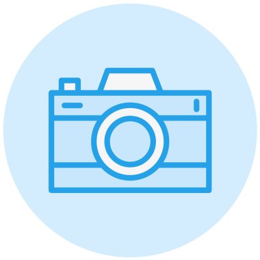 Fotoğraf makinesi Vektör Simgesi Tasarım İllüstrasyonu