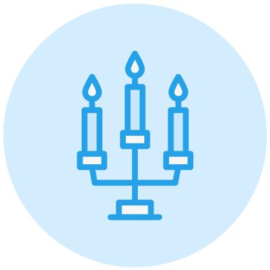 Mum Vektörü Simgesi Tasarım İllüstrasyonu