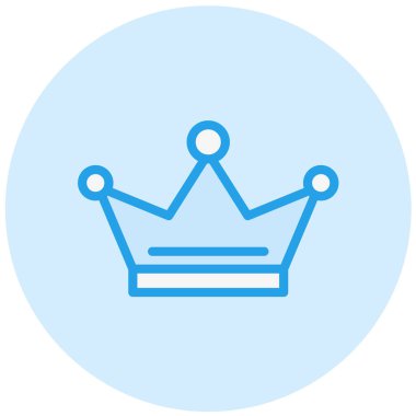 Crown Vektör Simgesi Tasarım İllüstrasyonu