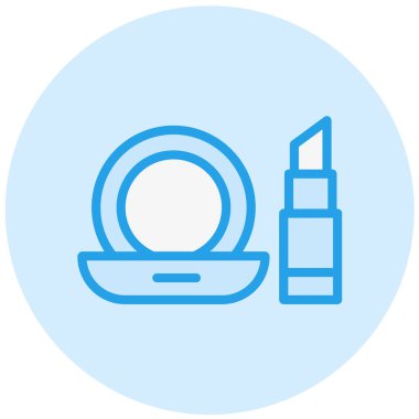 Makyaj Vektörü Simgesi Tasarım İllüstrasyonu