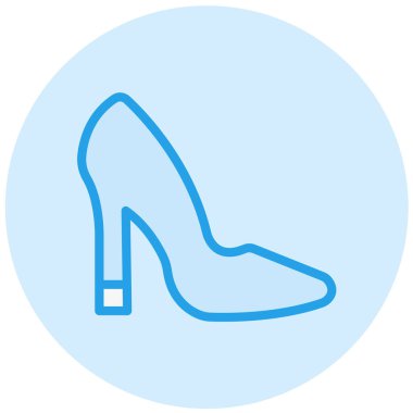 Topuk Vektörü Simgesi Tasarım İllüstrasyonu