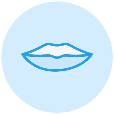 Lips Vektör Simgesi Tasarım İllüstrasyonu