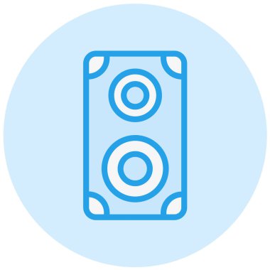 Hoparlör Vektör Simgesi Tasarım İllüstrasyonu