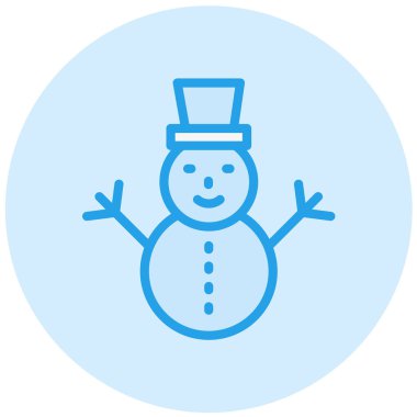 Kardan Adam Vektör Simgesi Tasarım Çizimi