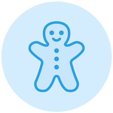 Zencefilli Kek Vektör Simgesi Tasarım Çizimi