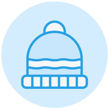 Beanie Vektör Simgesi Tasarım İllüstrasyonu
