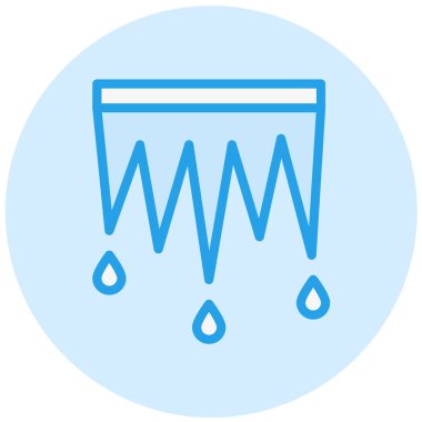 Icicle Vektör Simgesi Tasarım İllüstrasyonu