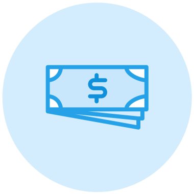 Para Vektörü Simgesi Tasarımı İllüstrasyonu