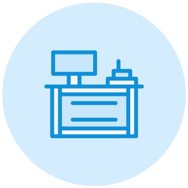 Para sayacı Vektör Simgesi Tasarım İllüstrasyonu