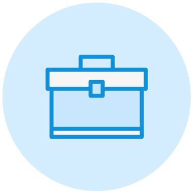 Evrak Çantası Vektör Simgesi Tasarımı İllüstrasyonu