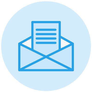 E- posta Vektör Simgesi Tasarım İllüstrasyonu