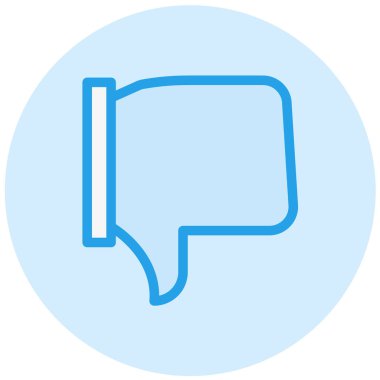 Vektör Simgesi Tasarım İllüstrasyonundan Hoşlanmamak