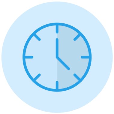 Saat Vektörü Simgesi Tasarım İllüstrasyonu