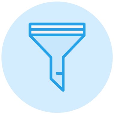 Filtre Vektörü Simgesi Tasarım İllüstrasyonu