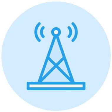 Anten Vektör Simgesi Tasarım İllüstrasyonu