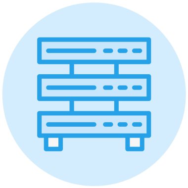 Sunucu Vektörü Simgesi Tasarım İllüstrasyonu