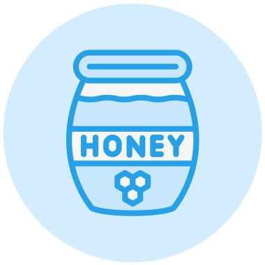 Bal Vektörü Simgesi Tasarım İllüstrasyonu