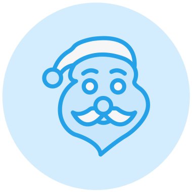 Noel Baba Vektör Simgesi Tasarım İllüstrasyonu