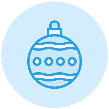 Bauble Vektör Simgesi Tasarım Çizimi