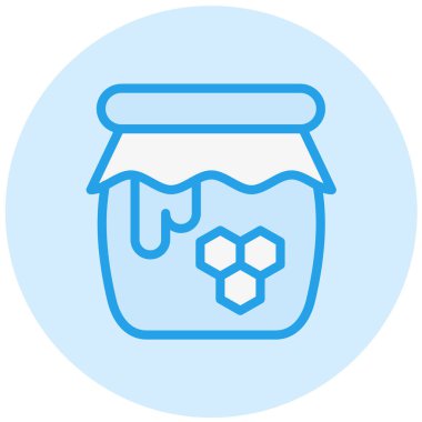 Bal Vektörü Simgesi Tasarım İllüstrasyonu