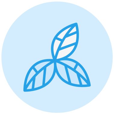 Yaprak Vektörü Simgesi Tasarım İllüstrasyonu