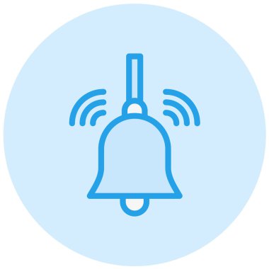 Çan Vektörü Simgesi Tasarım İllüstrasyonu