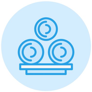 Saman Vektörü Simgesi Tasarım İllüstrasyonu