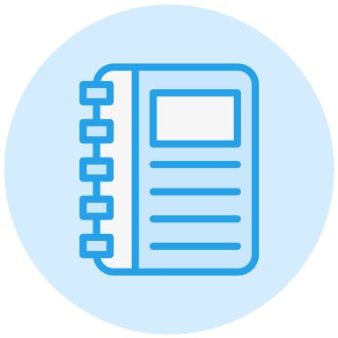 Not Defteri Vektör Simgesi Tasarım İllüstrasyonu