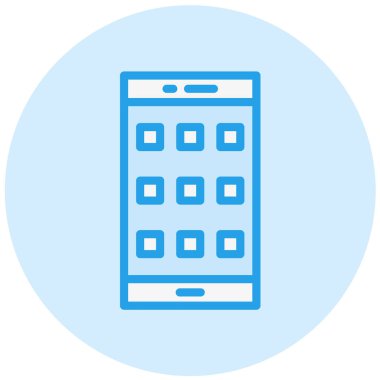 Uygulama Vektörü Simgesi Tasarım İllüstrasyonu