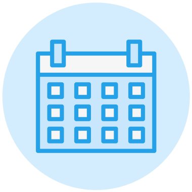 Takvim Vektörü Simgesi Tasarım İllüstrasyonu