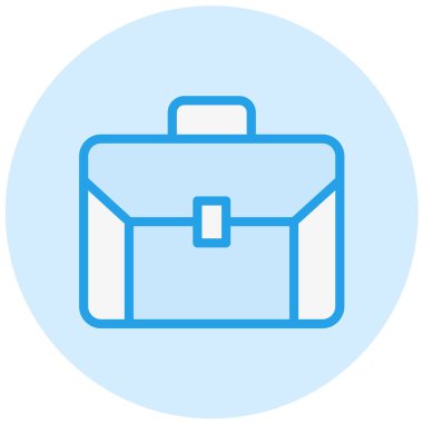 Evrak Çantası Vektör Simgesi Tasarımı İllüstrasyonu