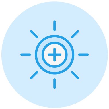 Parlaklık Vektörü Simge Tasarımı İllüstrasyonu