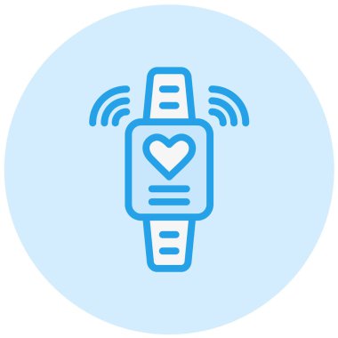 Smartwatch Vektör Simgesi Tasarım İllüstrasyonu