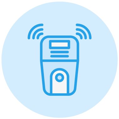 Hava arındırıcı Vektör Simgesi Tasarım İllüstrasyonu