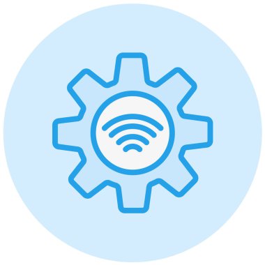 Gear Vektör Simgesi Tasarım İllüstrasyonu