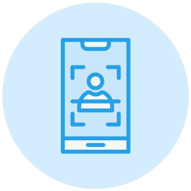Yüz Tarama Vektörü Simgesi Tasarım ResmiComment