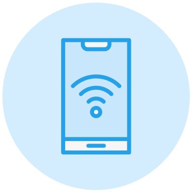 Wifi Vektör Simgesi Tasarım İllüstrasyonu