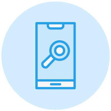 Araştırma Vektörü Simgesi Tasarım İllüstrasyonu