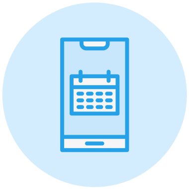 Takvim Vektörü Simgesi Tasarım İllüstrasyonu