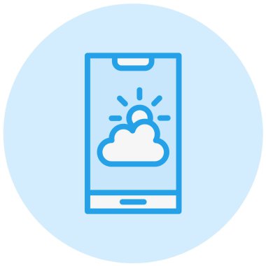 Hava Vektörü Simgesi Tasarım Çizimi