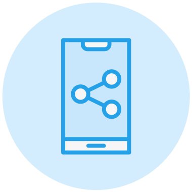 Paylaşım Vektörü Simgesi Tasarım İllüstrasyonu