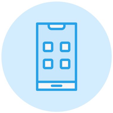 Uygulama Vektörü Simgesi Tasarım İllüstrasyonu