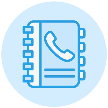 Kişiler kitabı Vektör Simgesi Tasarım İllüstrasyonu