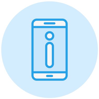 Bilgi Vektörü Simgesi Tasarım İllüstrasyonu