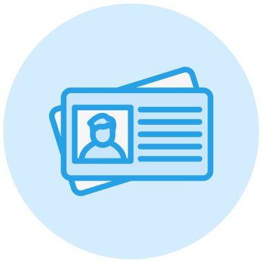 Kartvizit Vektör Simgesi Tasarım Çizimi