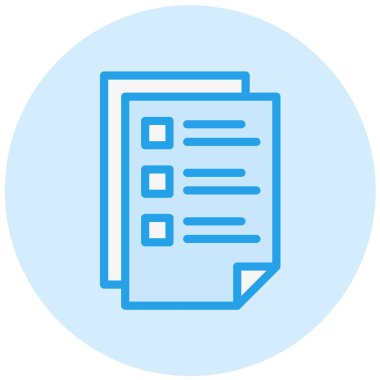 Belge Vektörü Simgesi Tasarım İllüstrasyonu