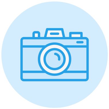 Kamera Vektörü Simgesi Tasarım İllüstrasyonu