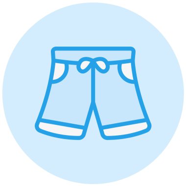 Kısa Vektör Simgesi Tasarım İllüstrasyonu