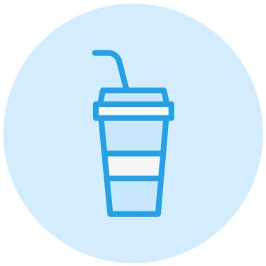 İçecek Vektörü Simgesi Tasarım İllüstrasyonu