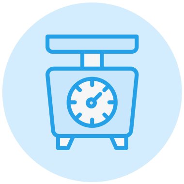 Ağırlık Ölçekli Vektör Simgesi Tasarım İllüstrasyonu